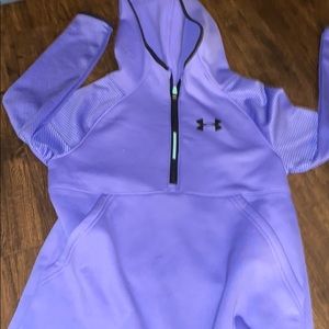 purple under armour pull over